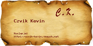 Czvik Kevin névjegykártya